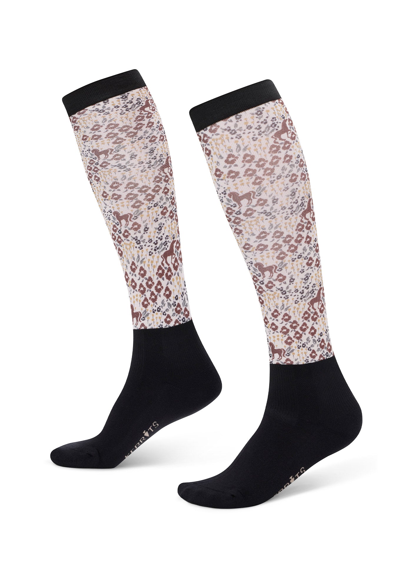 Kids Dual Zone Equestrian Boot Socks - Print