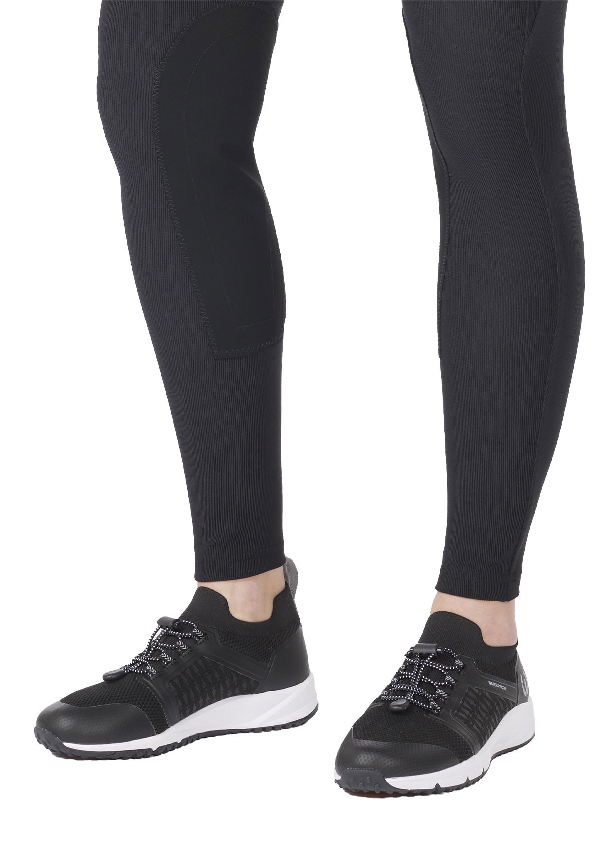 Detailed view of the knee patch on the Microcord™ Knee Patch Pocket Tight, offering enhanced grip.