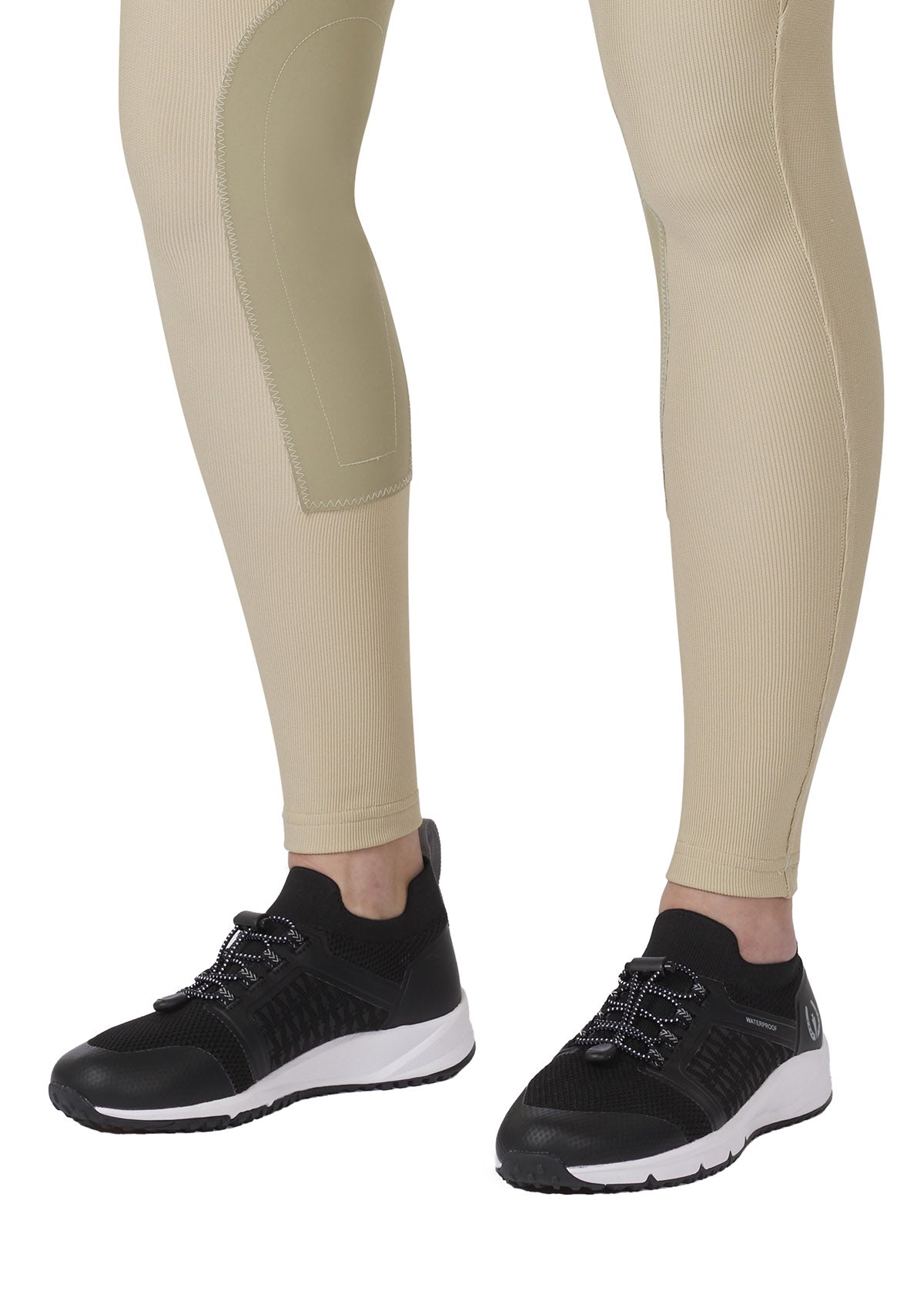 Detailed view of the knee patch on the Microcord™ Knee Patch Pocket Tight, offering enhanced grip.