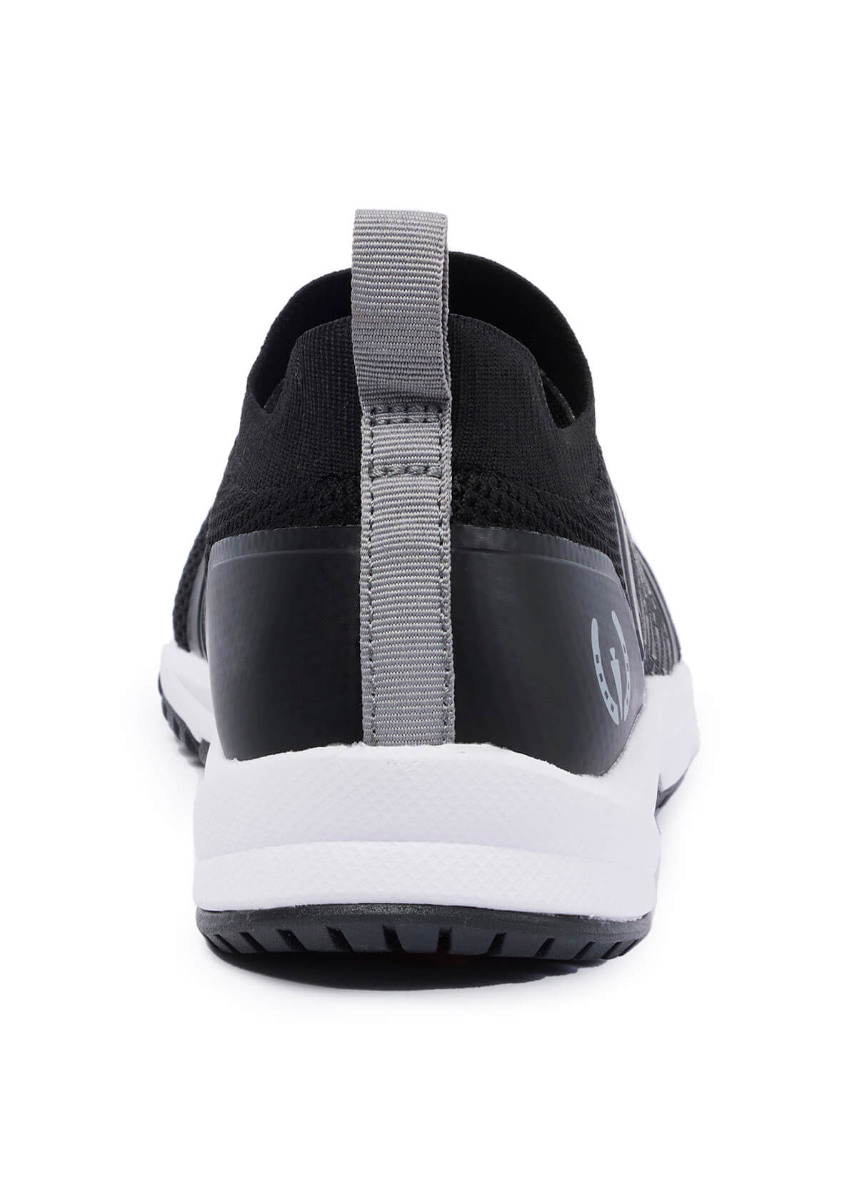 Back view of the Groundwork Waterproof Sneaker, showcasing the heel structure and pull tab for easy wear.