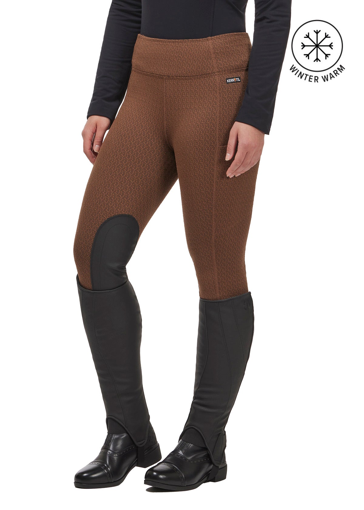Fleece Lite II Knee Patch Riding Tight
