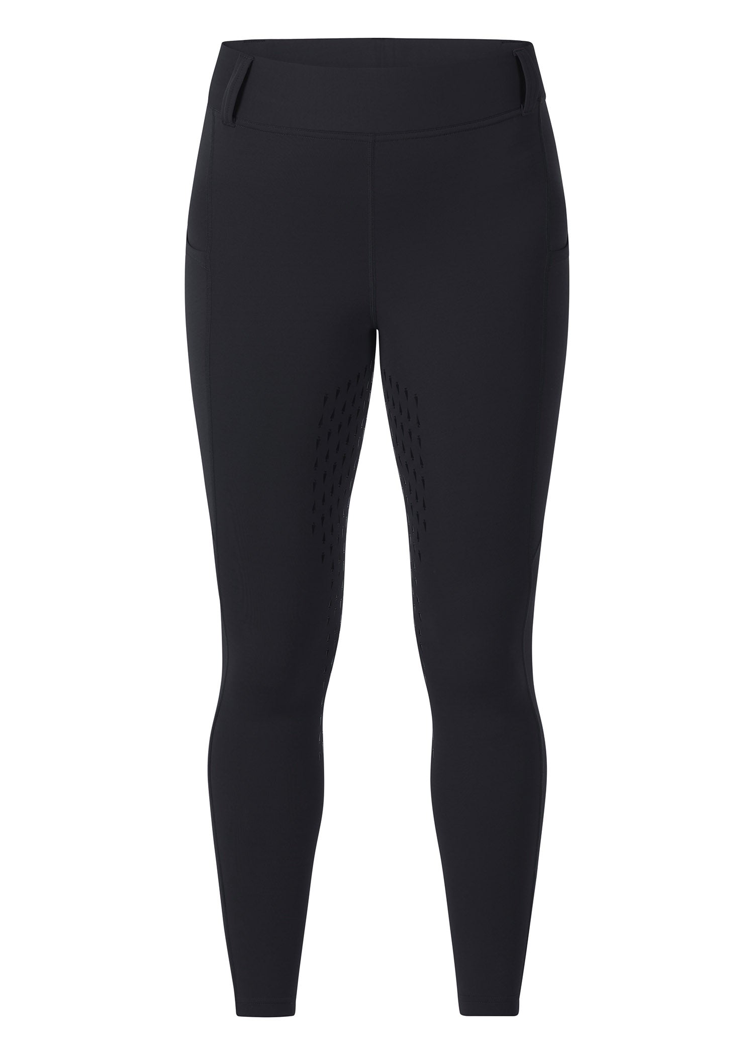 Flat lay of the Coolcore® Full Leg Tech Tight in Black, showcasing its sleek design and breathable fabric.