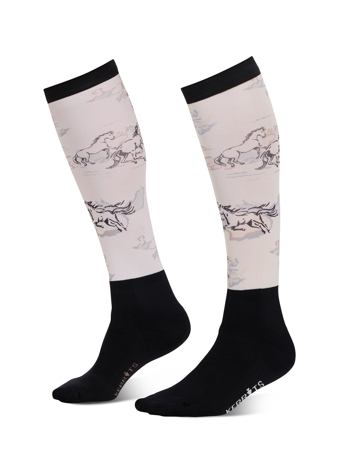 Kids Dual Zone Equestrian Boot Socks - Print