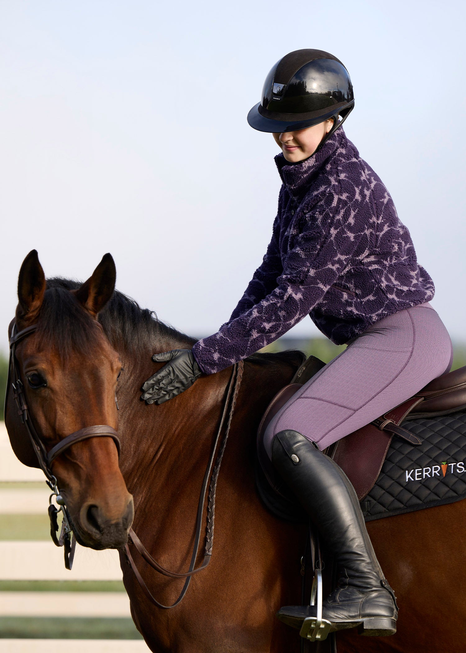 Fleece Lite II Knee Patch Riding Tight