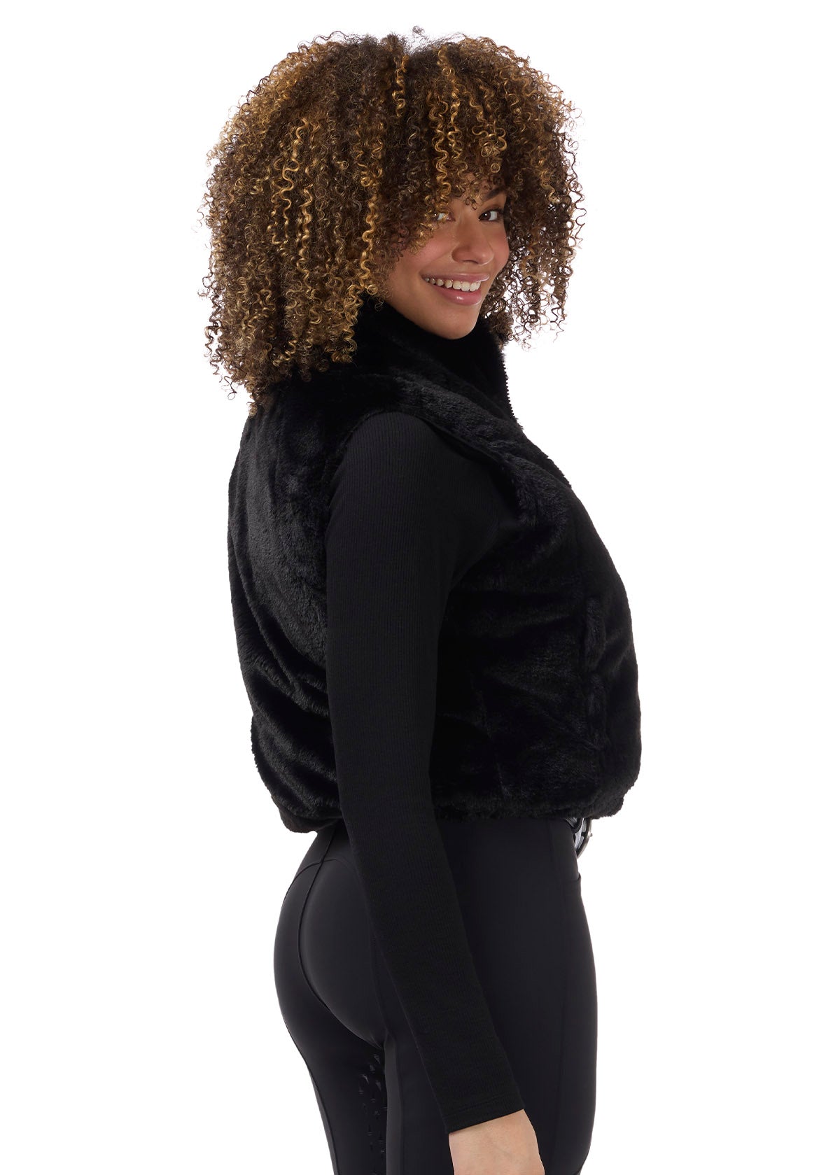 Skyline Houndstooth Reversible Puffer Vest