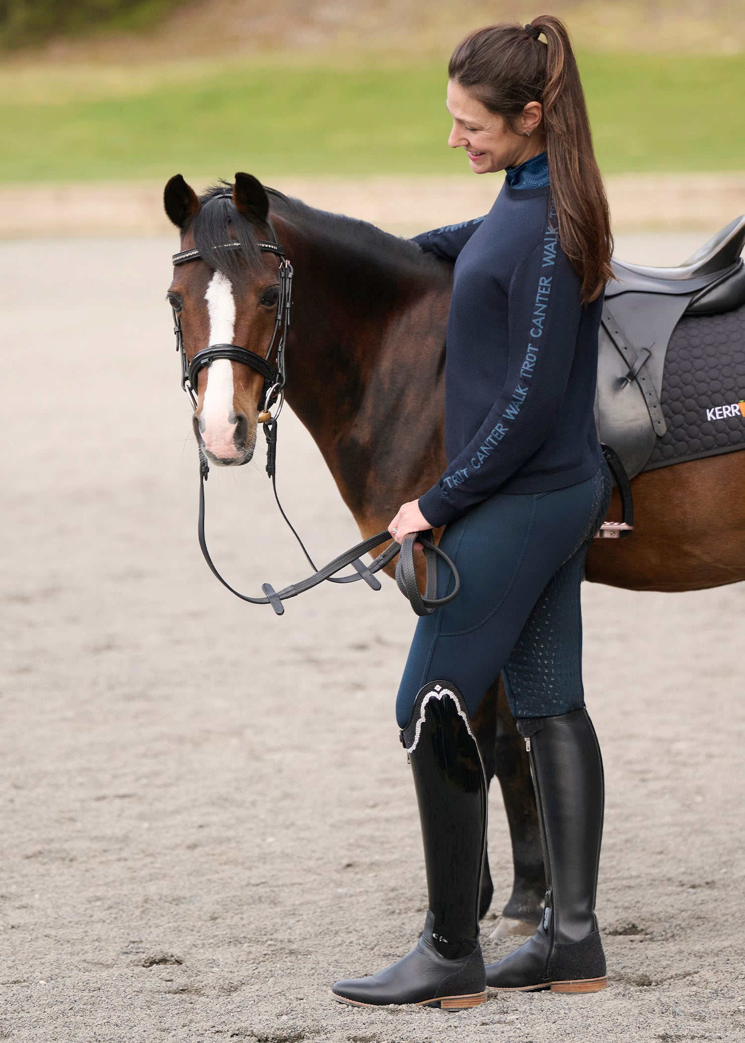 Sit Tight Wind Pro® Knee Patch Winter Riding Tight