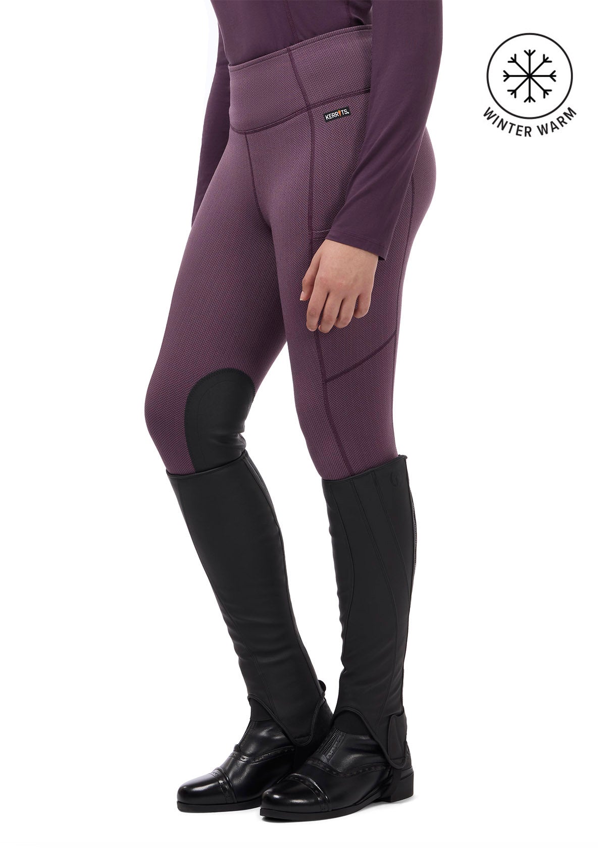 Fleece Lite II Knee Patch Riding Tight