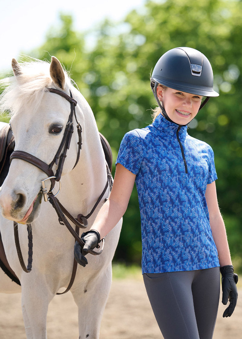 Kids EquiBreeze Ice Fil® Short Sleeve Shirt