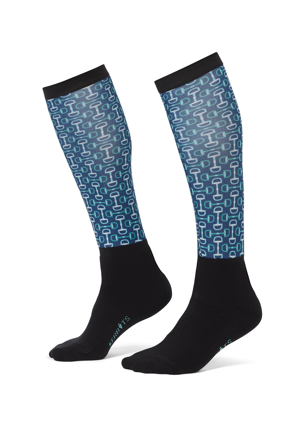 Kids Dual Zone Equestrian Boot Socks - Print