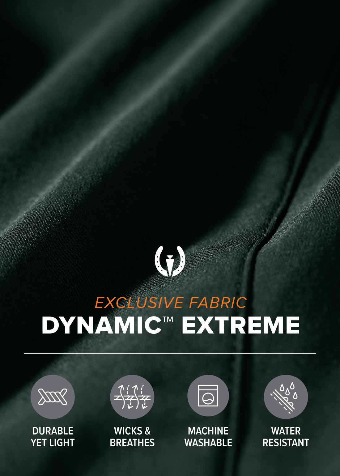 Close-up of the lightweight, breathable fabric, highlighting its stain and weather-resistant properties