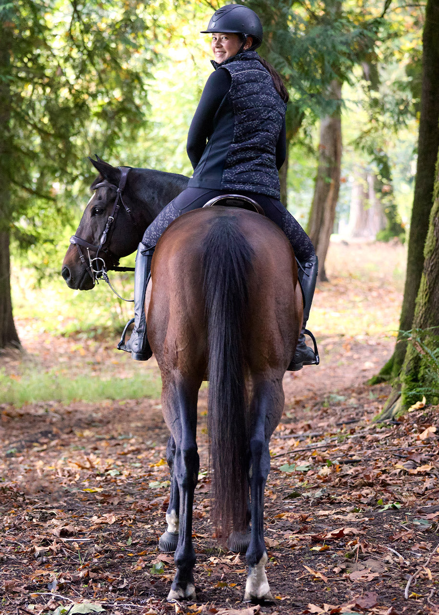 Horse Reflection Quilted Vest - Reflective
