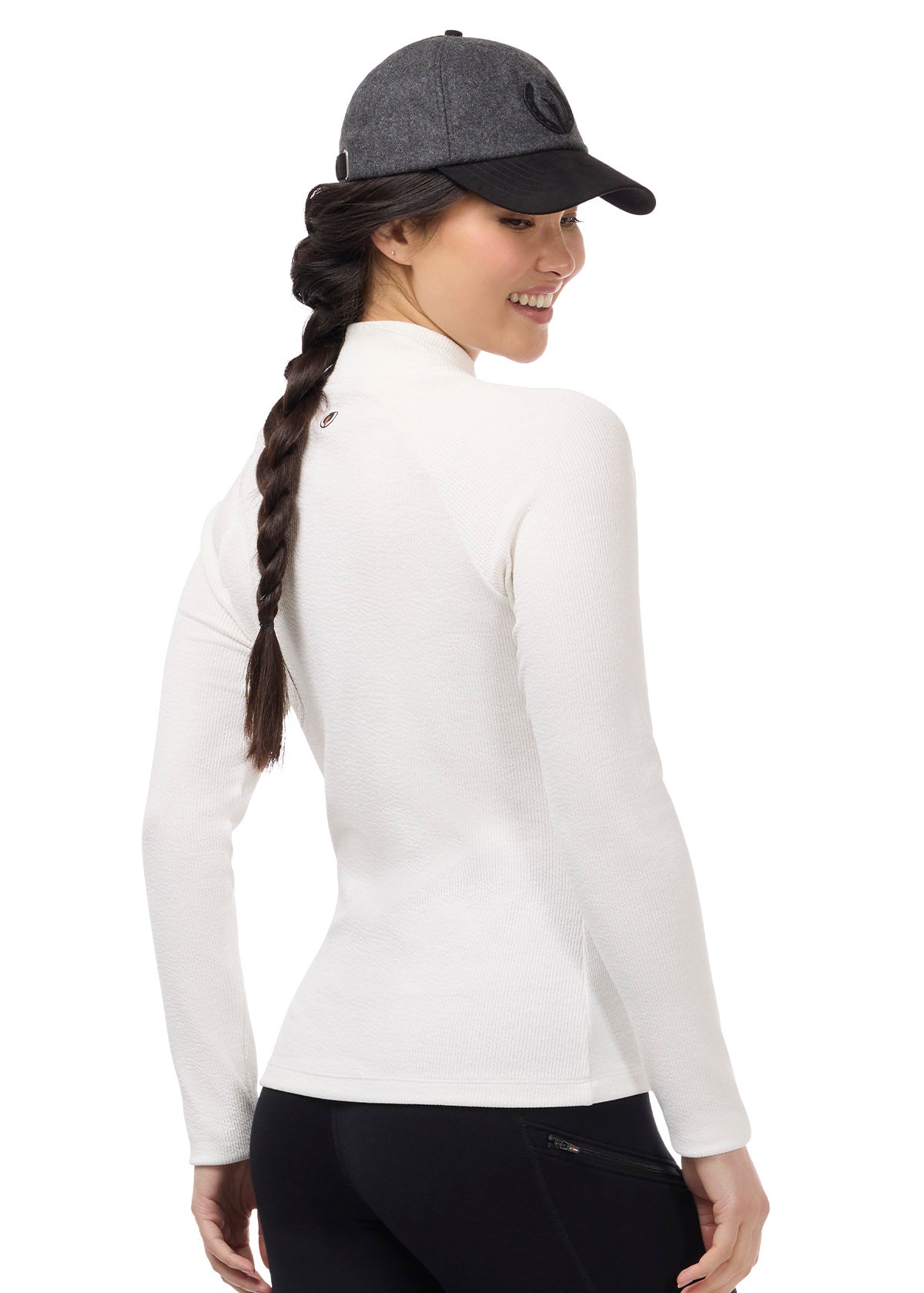 Align Textured Mock Neck Top