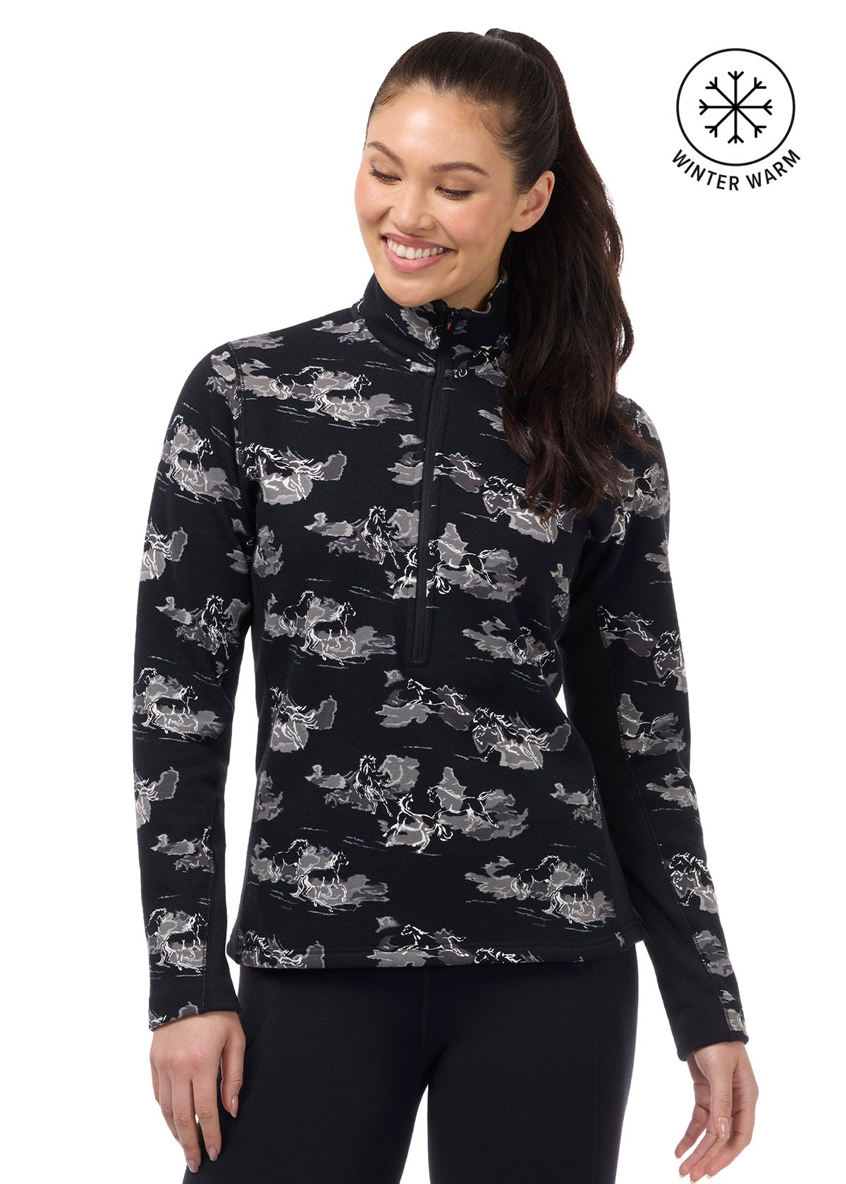 Soft Haven Plush Fleece Half Zip Top