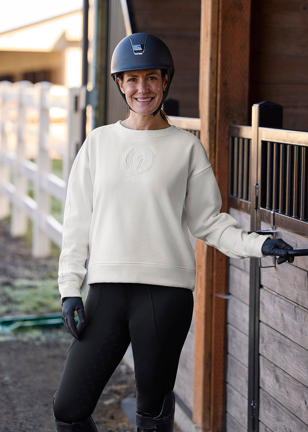 Cozy Crest Plush Fleece Sweatshirt
