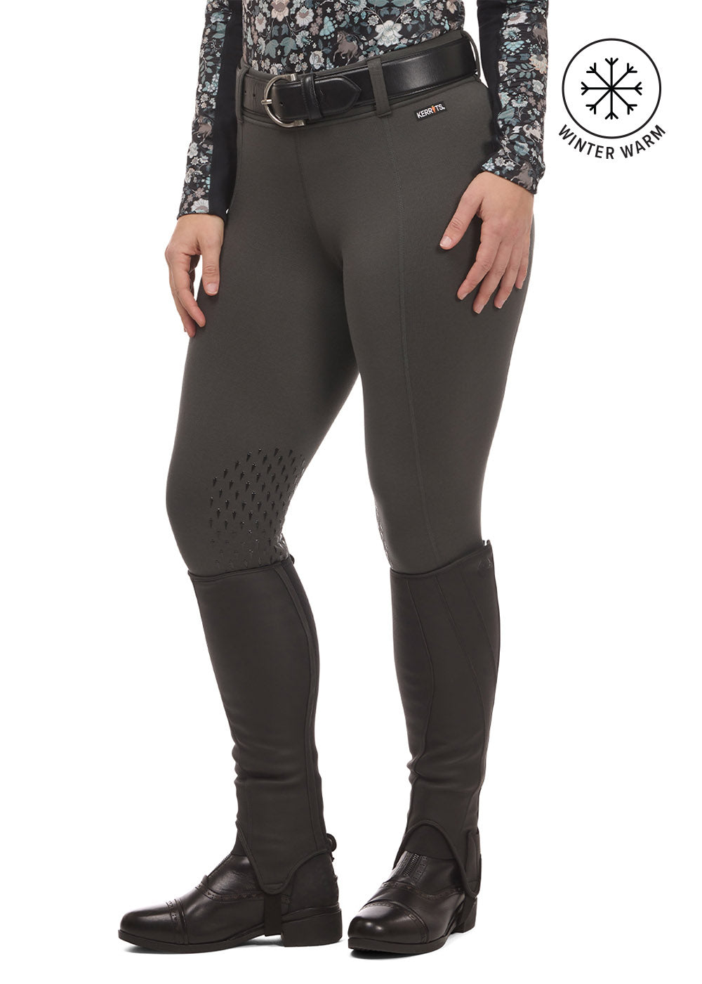 Power Stretch® Fleece Knee Patch Pocket Riding Tight