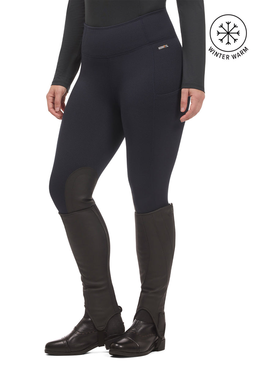 Kerrits Activewear Power Stretch® Fleece Knee Patch Pocket Riding Tight Size XSP Amazon.com: Kerrits Power Stretch Knee Patch Pocket Tight  main image 3