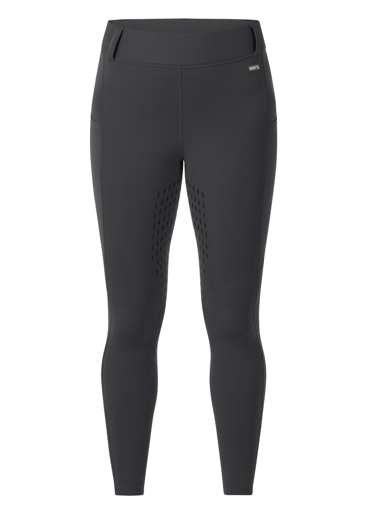 Flat lay of the Coolcore® Full Leg Tech Tight in Pine, showcasing its sleek design and full leg silicone grip.