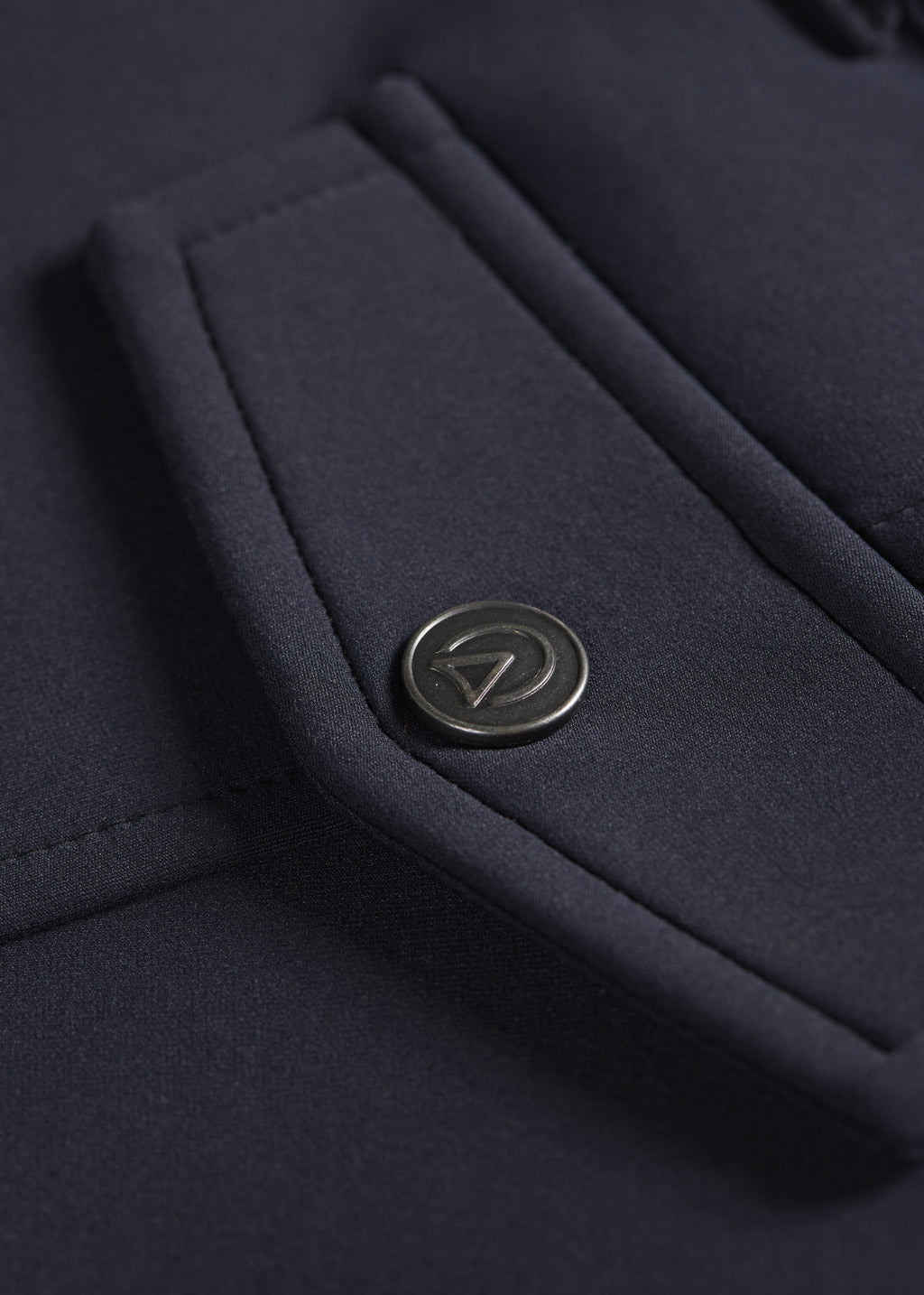 Close-up of the ProSculpt™ double-knit fabric and back pocket.