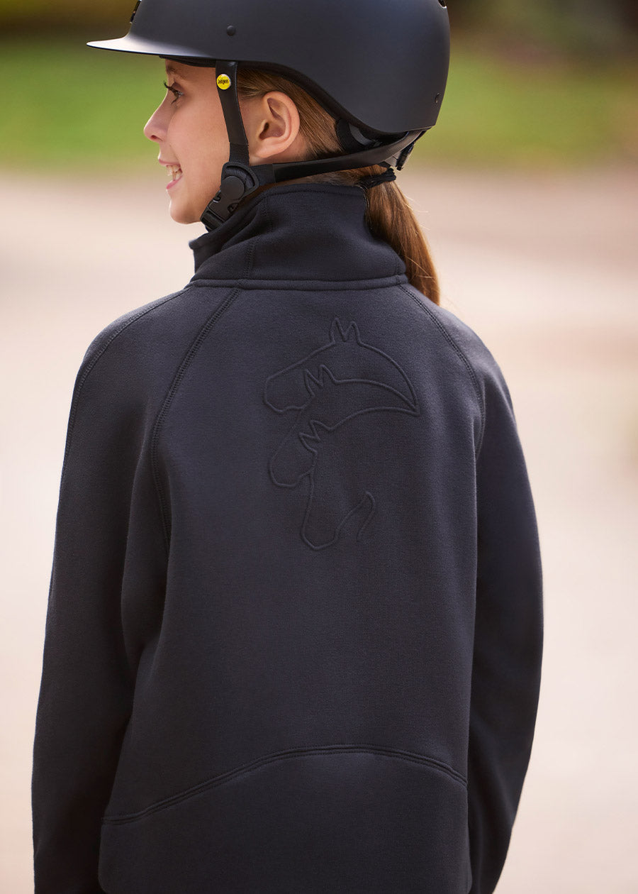 Kids Etched Equine Half Zip Sweatshirt