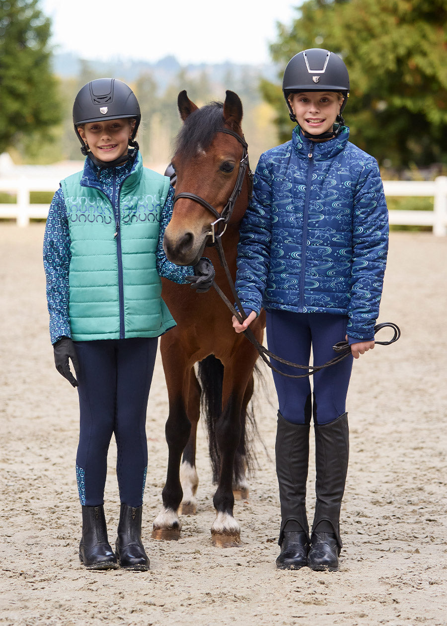 Kids Ride the Wind Reversible Quilted Riding Vest