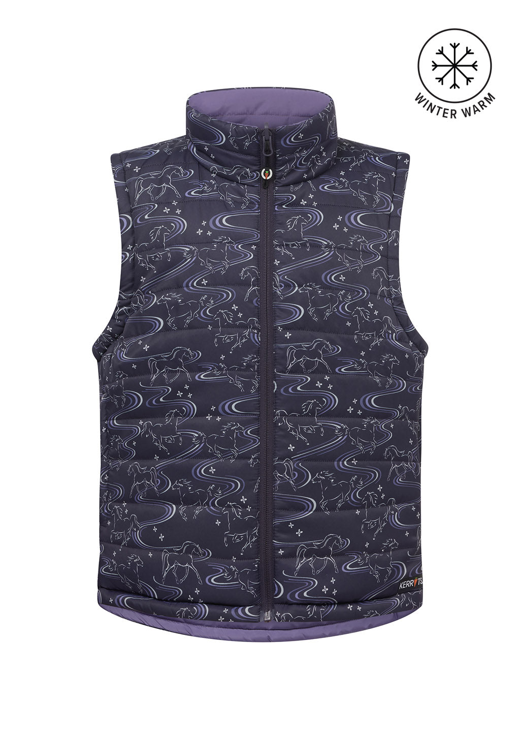 Kids Ride the Wind Reversible Quilted Riding Vest