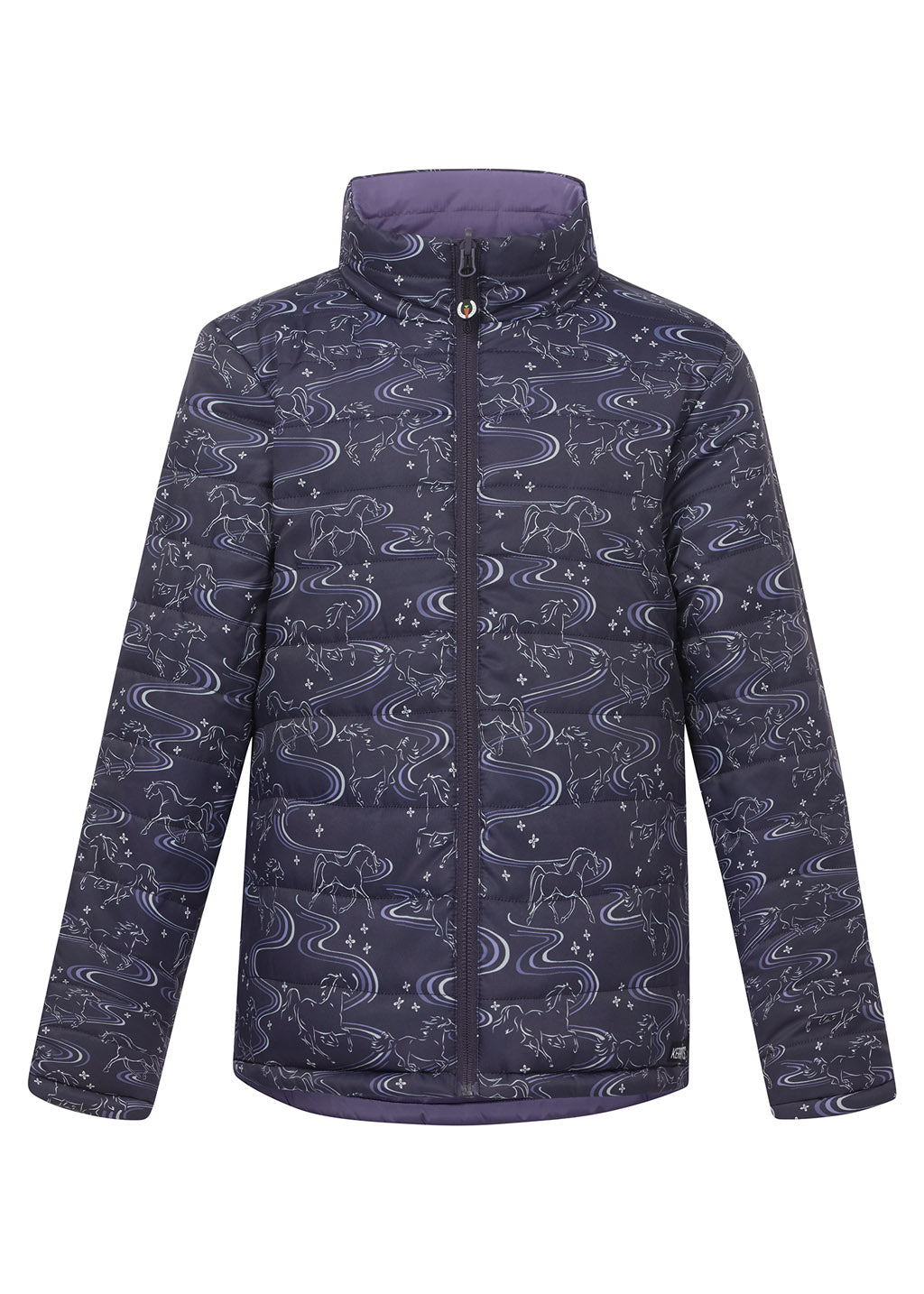 Kids Ride the Wind Reversible Quilted Riding Jacket