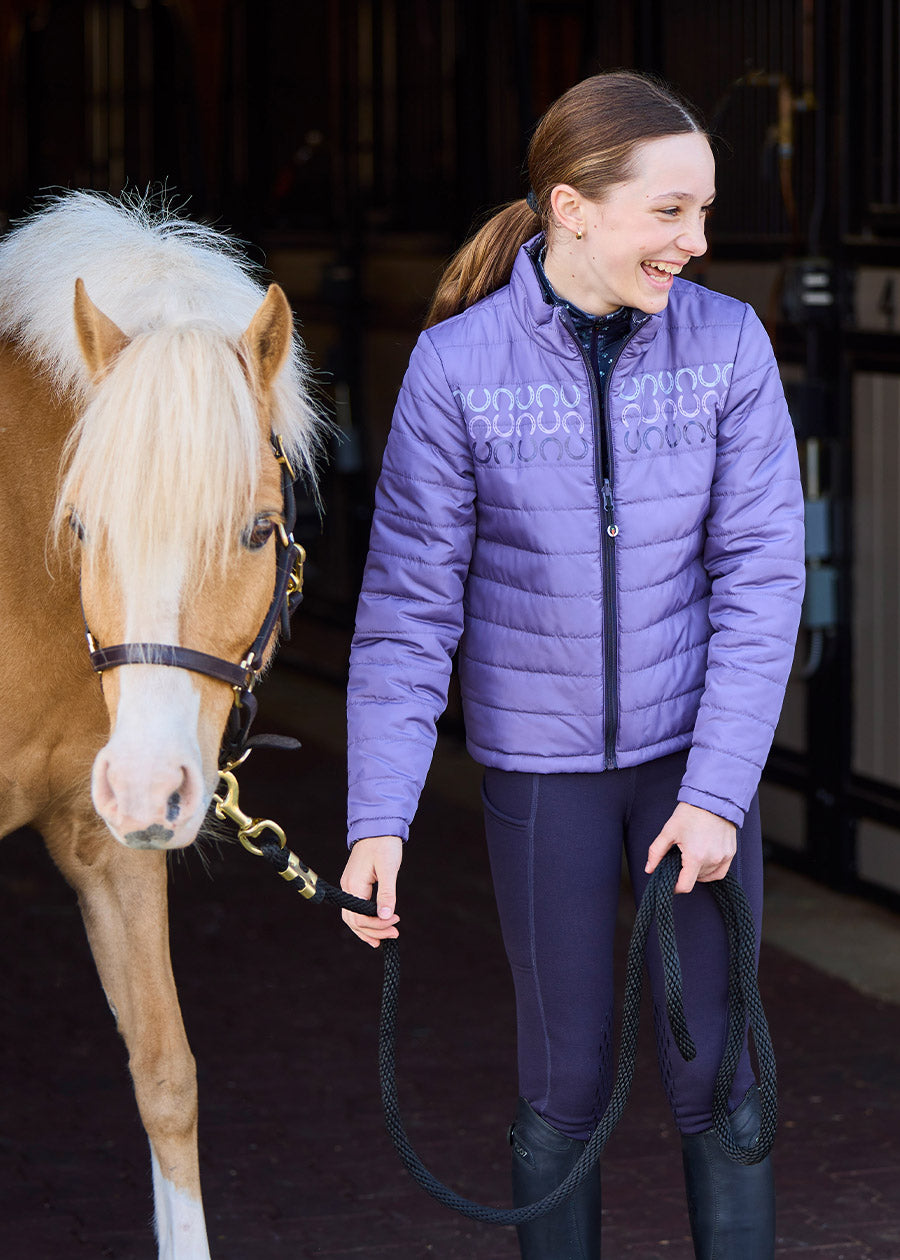 Kids Ride the Wind Reversible Quilted Riding Jacket