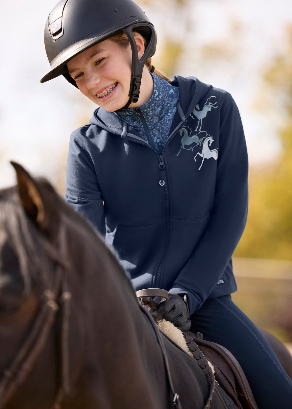 Kids Zip and Whinny Hoodie