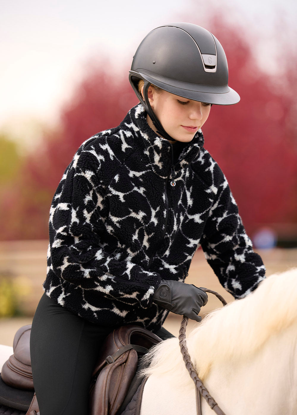 Kids Berber Flying Horse Full Zip Jacket
