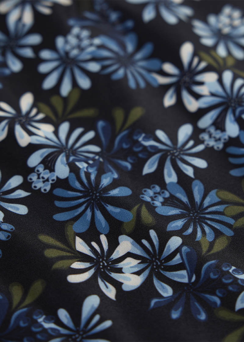 Close-up of the fabric texture, emphasizing the lightweight, breathable material that wicks moisture and provides core warmth