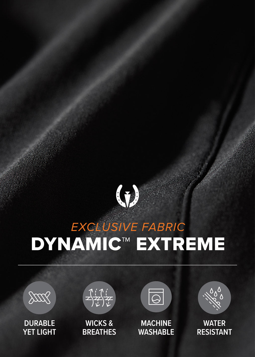 Close-up of the lightweight, breathable fabric, highlighting its stain and weather-resistant properties