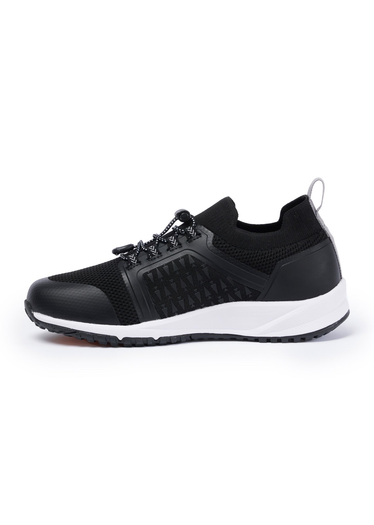 Side view of the Groundwork Waterproof Sneaker, displaying the streamlined silhouette.