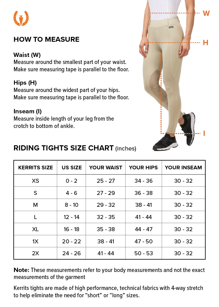 Kerrits Tight Size Chart