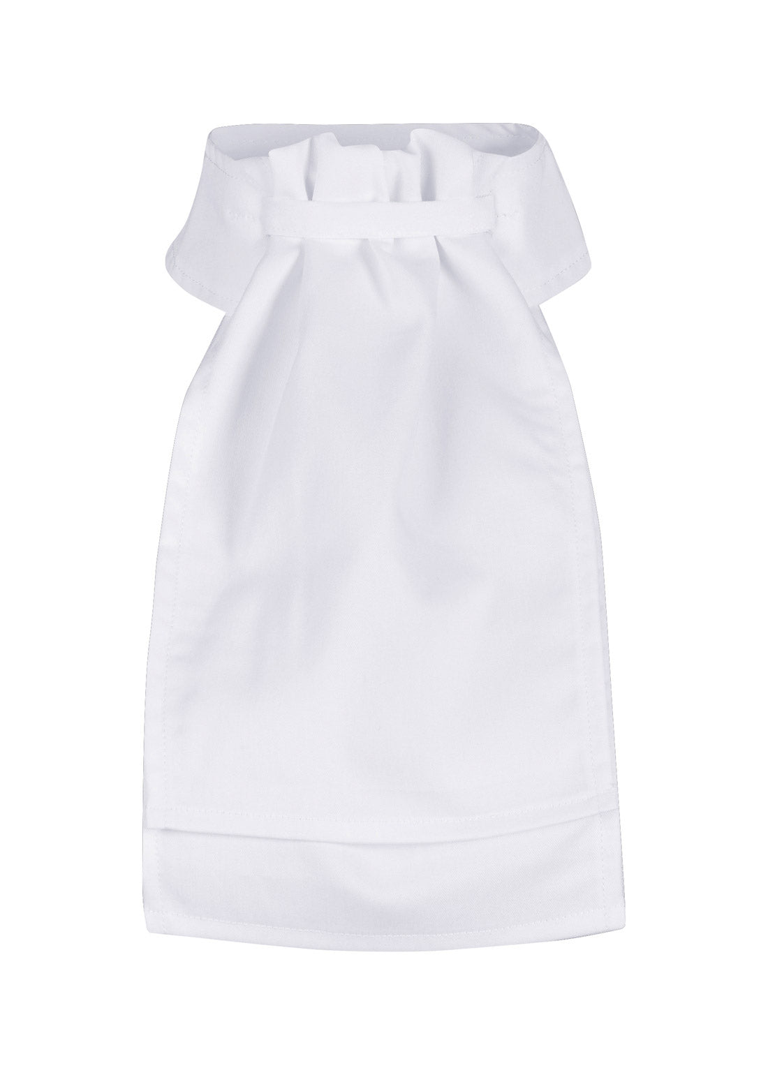 Flat lay of the Kerrits Stock Tie, showcasing its pleated design and adjustable closure