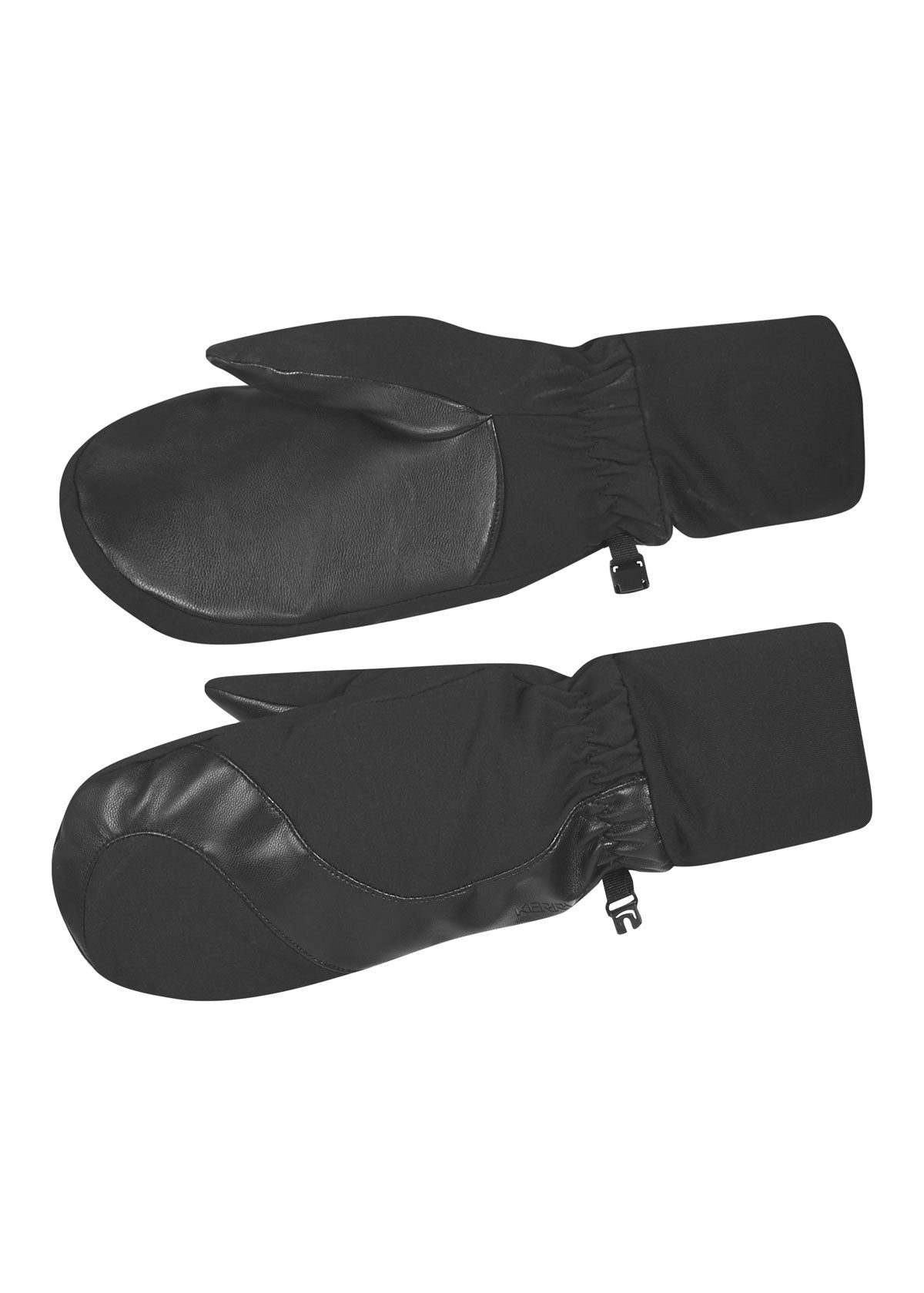 Close-up of Kerrits Coach's Mitten detailing the reinforced palm area for improved durability and grip.