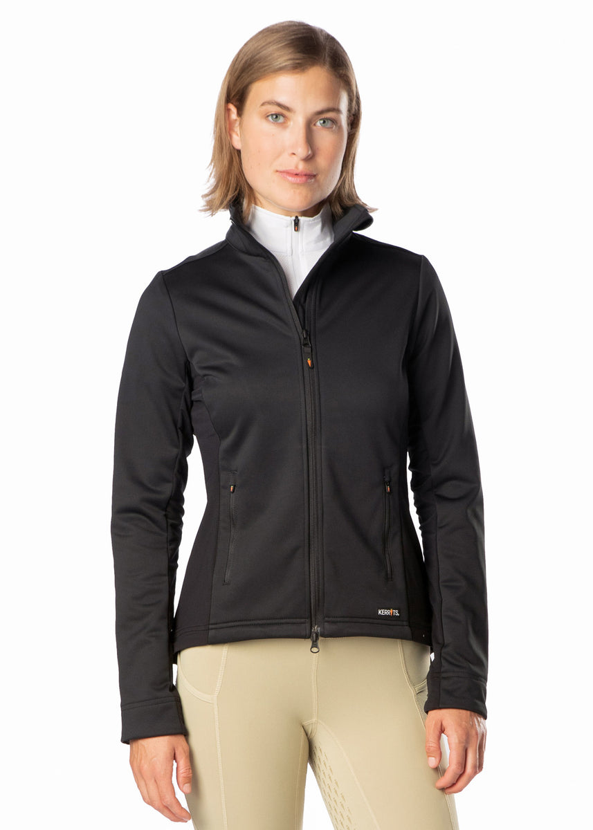 Veste Softshell équitation Kerrits – Femme, Noir Moyen, Matelassée, Athlétique