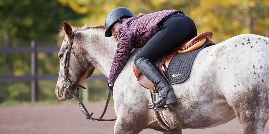 Kerrits English Kids Horseback Riding Pants discount Breeches Gray Black