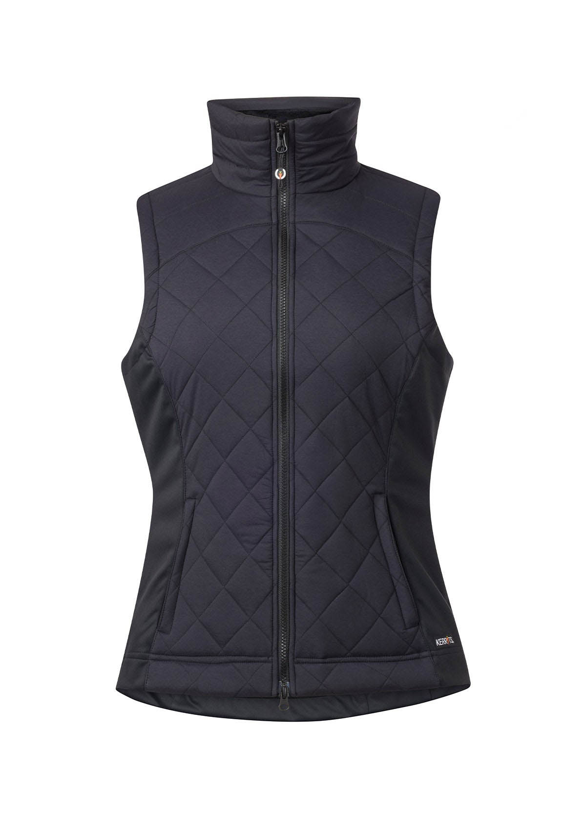 BLACK::variant::Full Motion Quilted Riding Vest