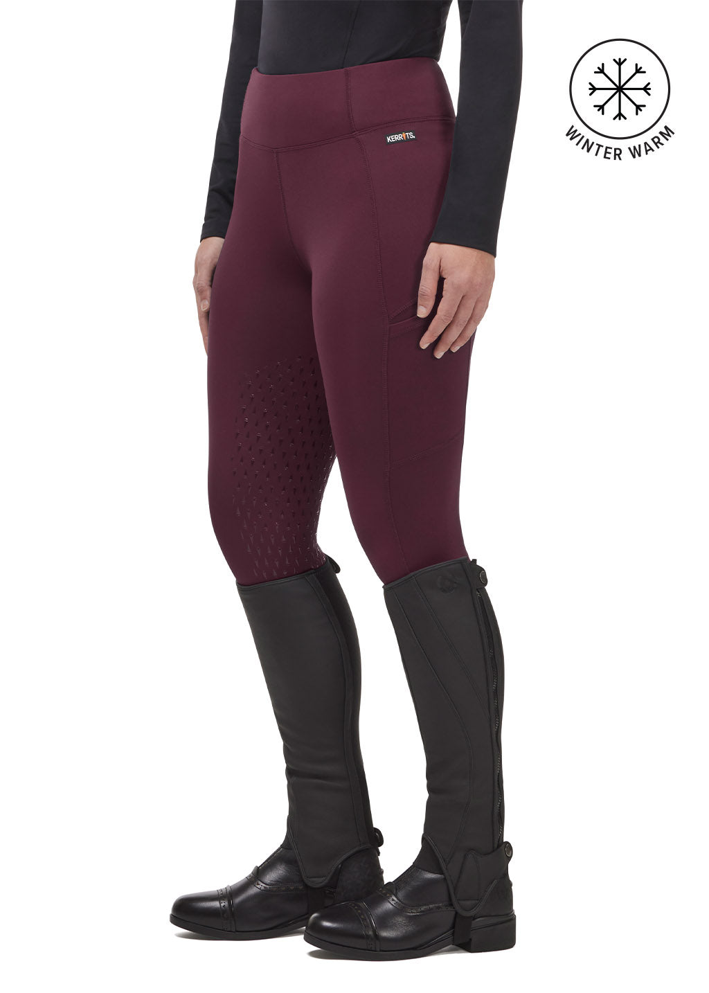 VINEYARD/ BLACK::variant::Thermo Tech Full Leg Tight