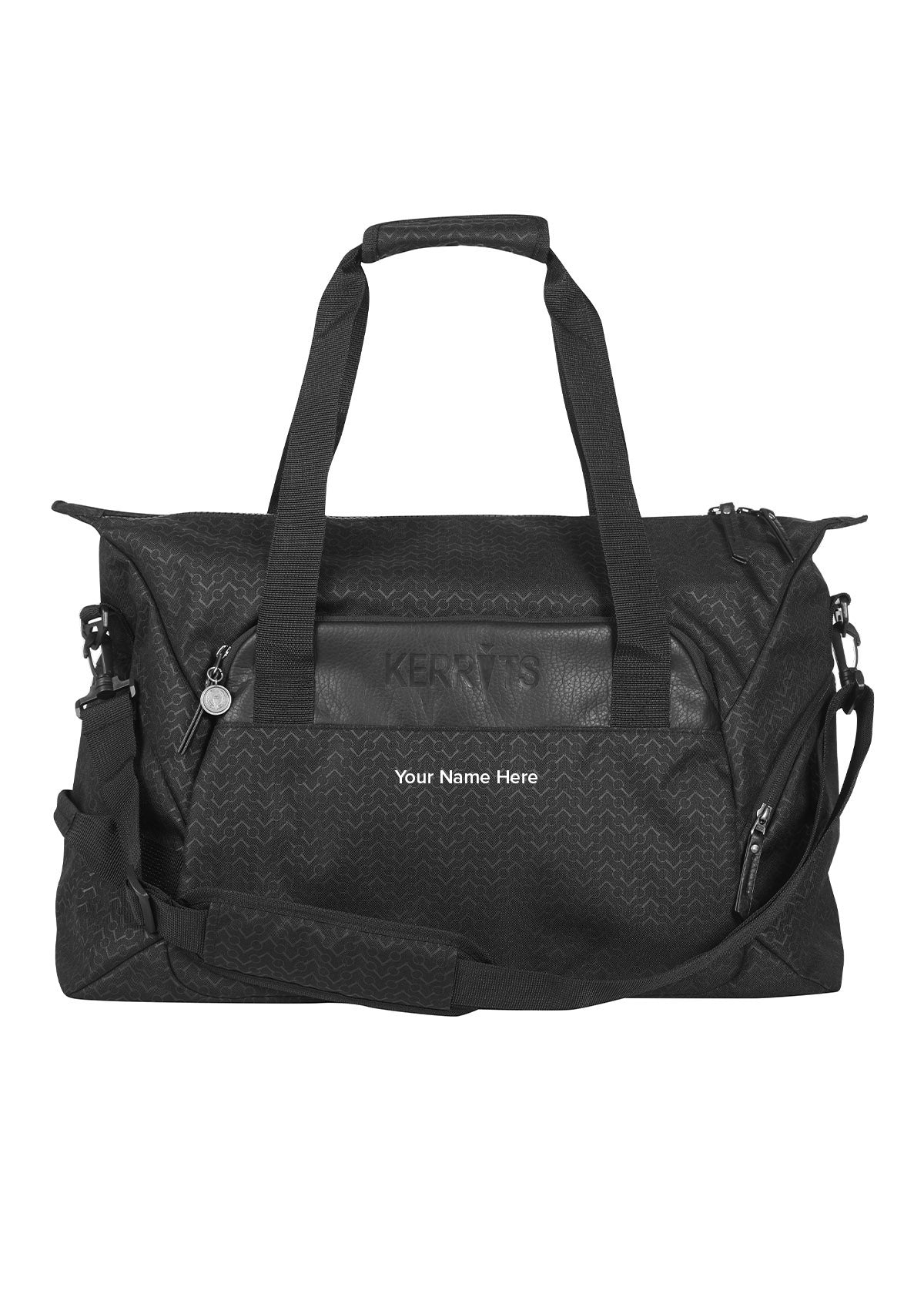 black chevron bits::variant::Duffle Bag