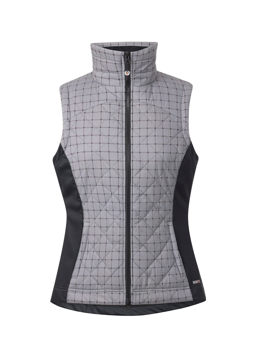 PEPPERCORN HERRINGBONE PLAID::variant::Full Motion Quilted Vest