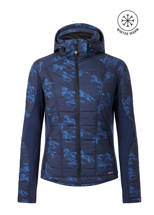 INK/ TRUE BLUE RUN FREE::variant::Light and Lofty Quilted Riding Jacket