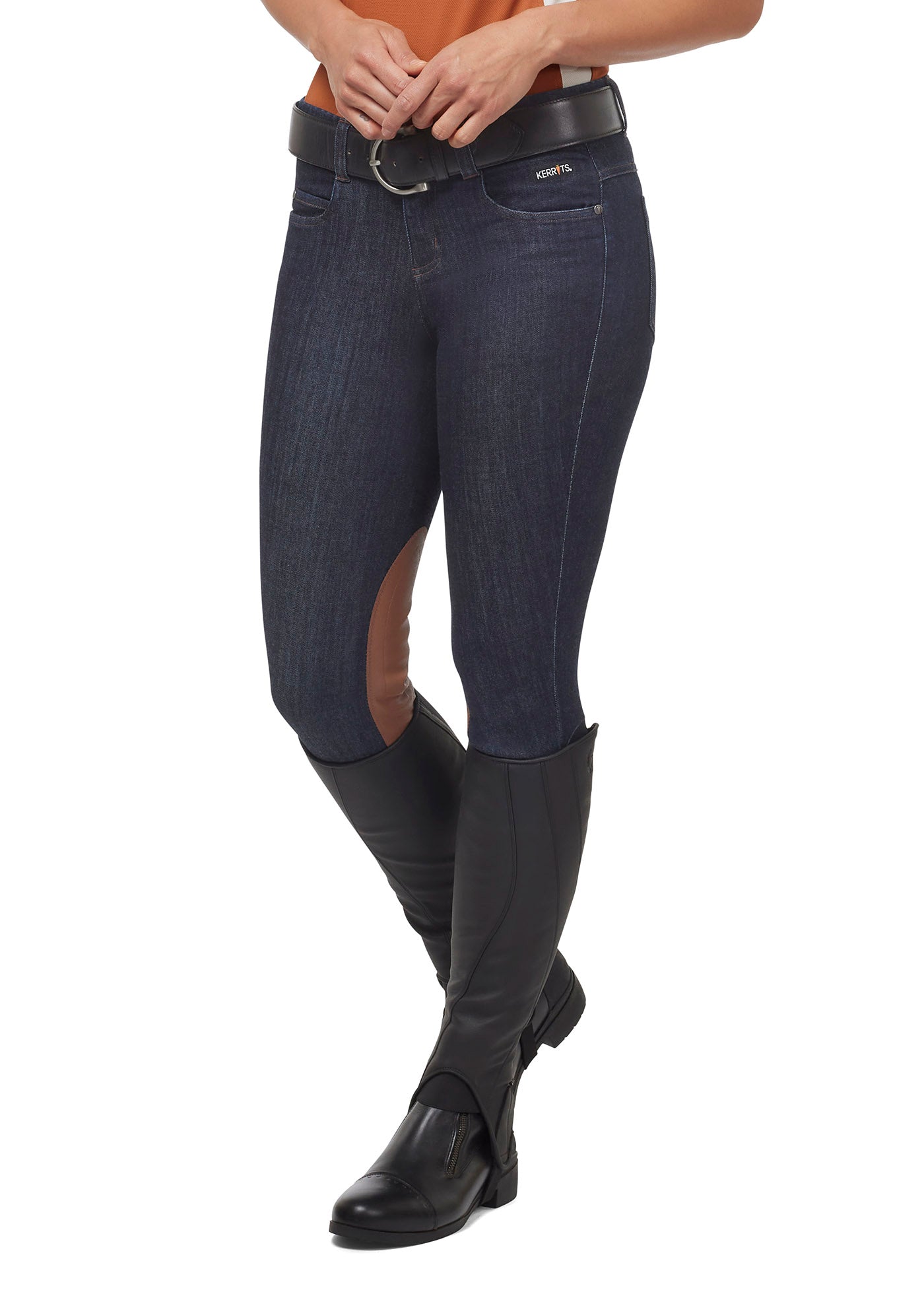 Denim::variant::Stretch Denim Knee Patch Breech