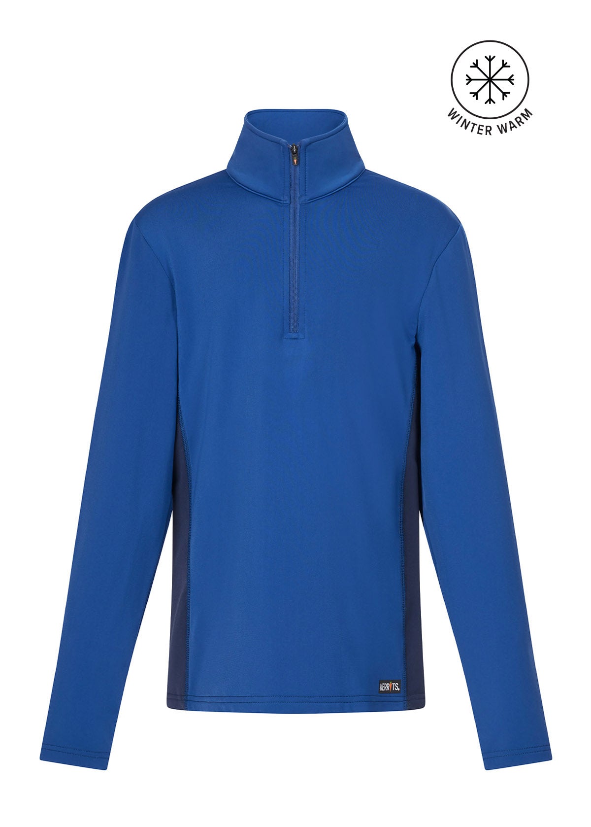 TRUE BLUE::variant::Kids Rail Side Quarter Zip Tech Top