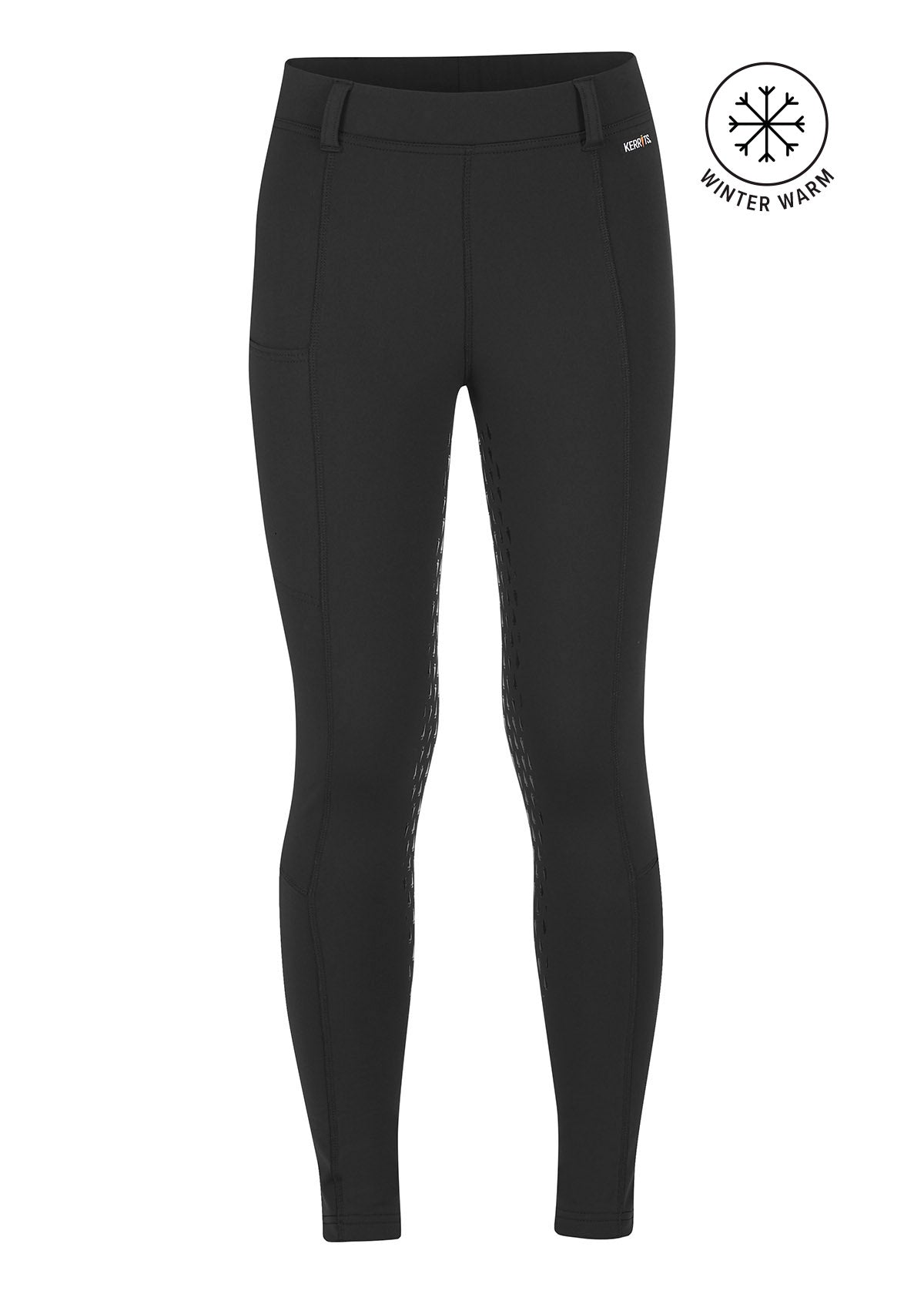 BLACK/ BLACK::variant::Kids Thermo Tech Full Leg Tight