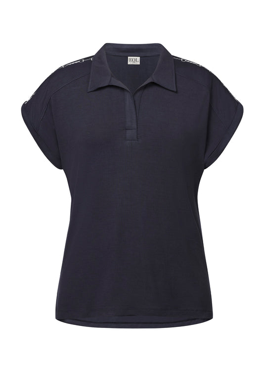 NAVY::variant::Bit of Luxe Polo Shirt