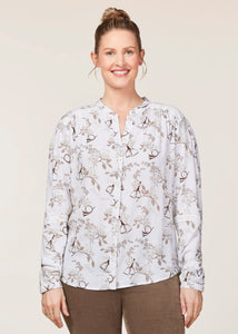 WHITE HUNT FLORAL::variant::Olivia EcoVero Top