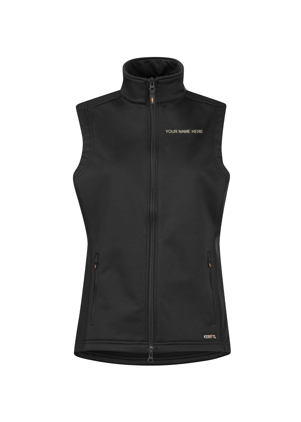 Black::variant::Softshell Riding Vest Customizable