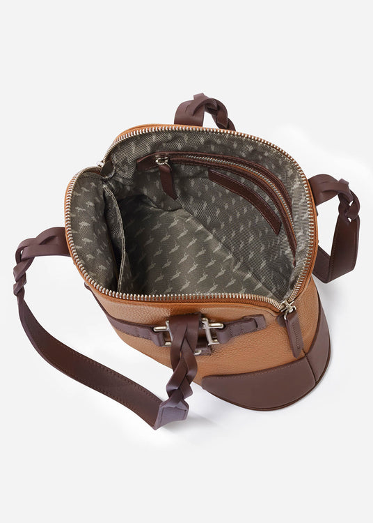 Bronzed Caramel/ Brown::variant::Oughton Cob Purse in Pebbled Leather