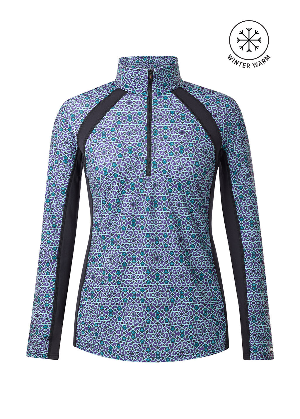 IRIS STARLIGHT::variant::Rail Side Quarter Zip Tech Top